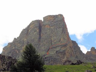 l'attacco e il tracciato di massima