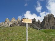 bivio - è cmq possibile passare tra i 2 percorsi anche più in alto su traccia