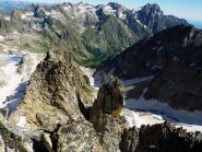 Vallone del Prefouns con il Matto a dx Valmiana La Paur le Valrossa ecc
