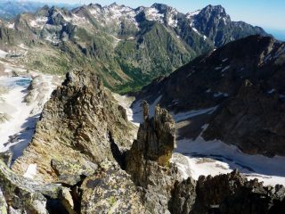 Vallone del Prefouns con il Matto a dx Valmiana La Paur le Valrossa ecc