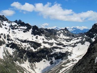 Dalla vetta, il colle di Livourneaz