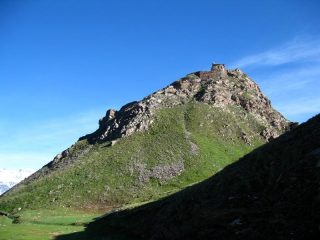 La salita al forte da La Petite Turrà