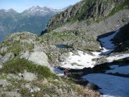 Avvicinamento al Colle Sella, sullo sfondo le Dame di Challand
