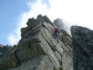 Divertente arrampicata sui primi tiri