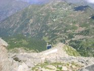 Lago Vargno e strada visti dal monte Mars  nel luglio 2013