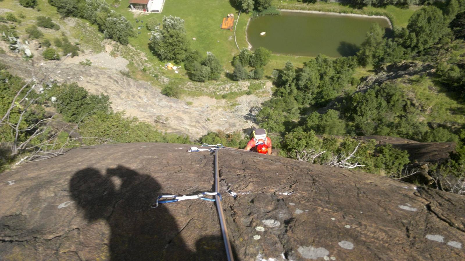 ViaBellAlda L2 il tiro duro, direi 6b/6b+