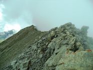 il ciabertas lungo la cresta NE