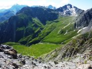 uno sguardo indietro dalla cresta sud dell'Autaret