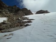 nevaio sotto il pendio terminale