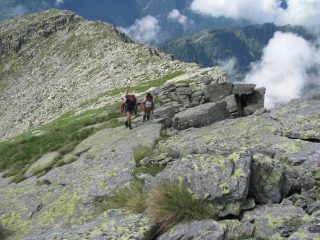 Uscita sulla cresta sud