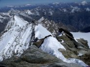 Dal Nadelhorn tutta la cresta percorsa