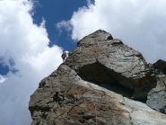 Placca triangolare della via Verde Smeraldo, lo spigolo, poi si abbatte