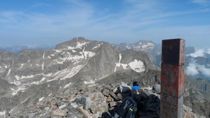 Gelas e Maledia dalla cima del Clapier