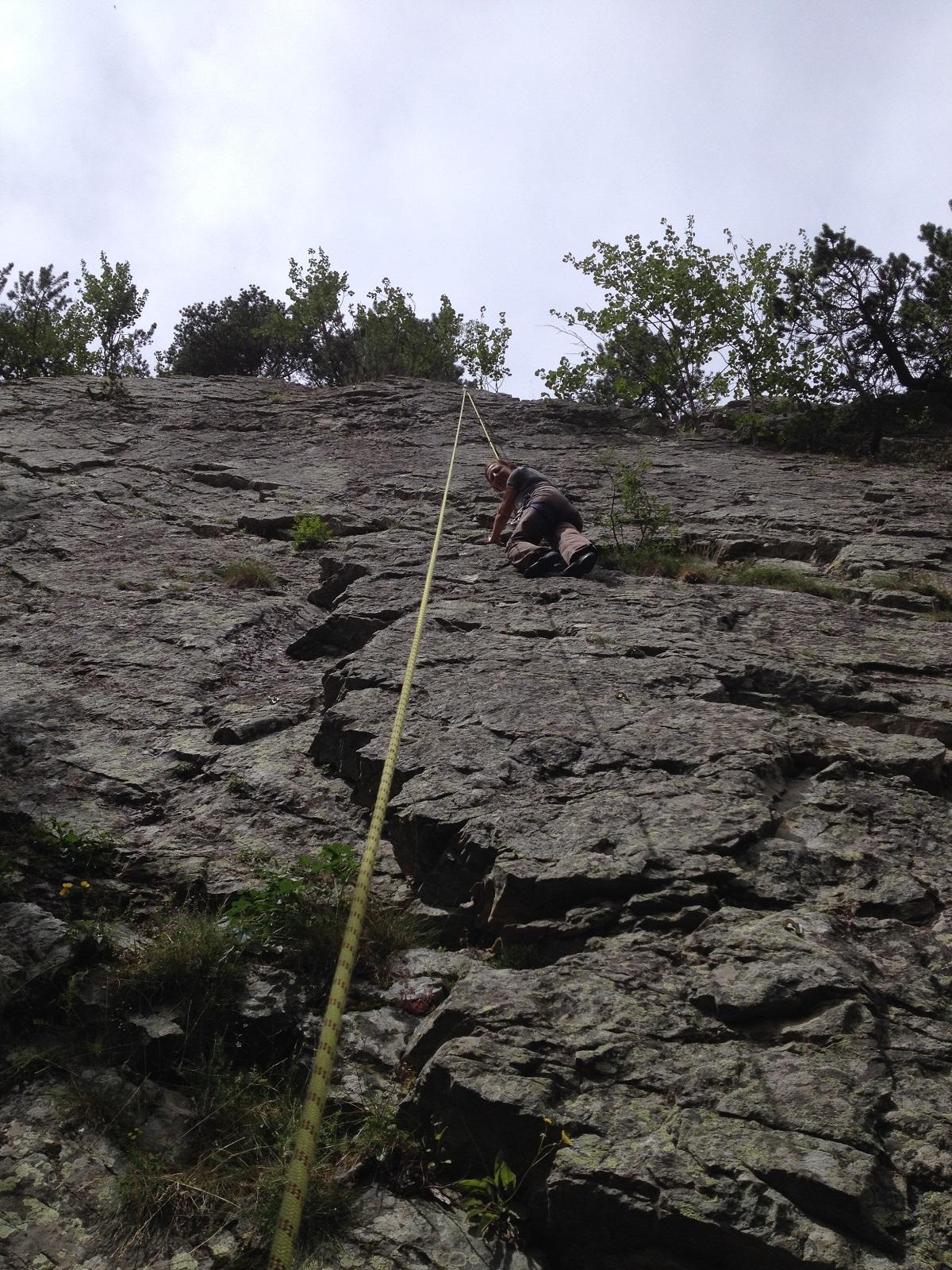 katia su un bel tiro di 5b