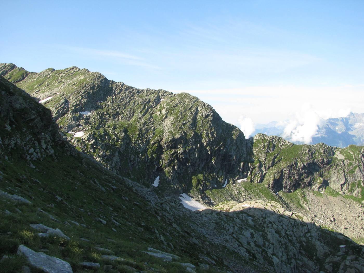 Traverso di avvicinamento alla cima