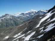 Il Monte Bianco visto dal Colle