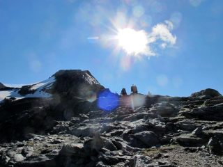 Sulla cresta sopra il bivacco