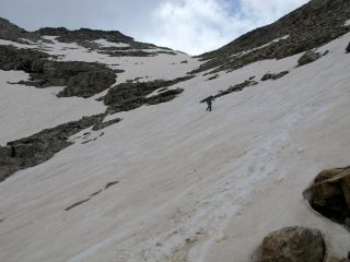 Discesa dal Colle dell'Agnello Sud