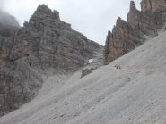 il sentiero di salita 