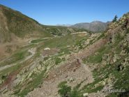 Il colle della Lombarda visto dal sentiero di salita