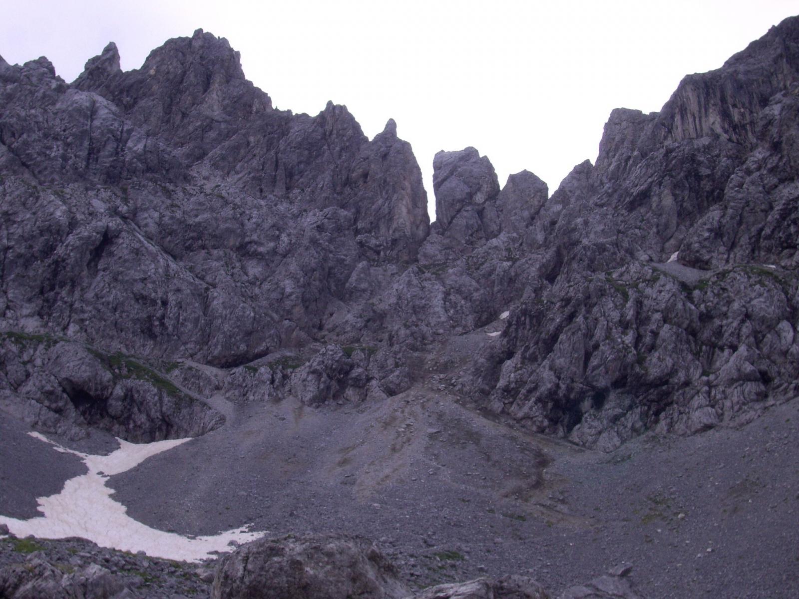 Forcella dell'Ort dal lato di salita