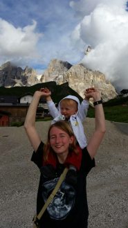 Edo e mamma al passo Rolle