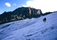 Sul ghiacciaio Sources de l'Arc