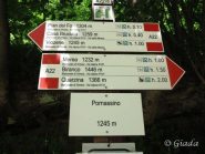 Segnaletica a Pornassino