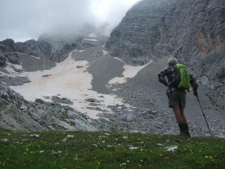 sul sentiero per l'Antelao