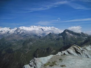 Il gruppo del Rosa dalla punta