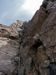 Il primo diedro, a sx sosta della super