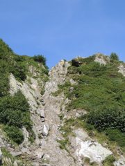 Il canalino di salita