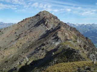 La punta con percorso di cresta