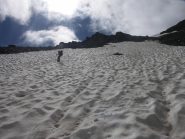 Traverso a sinistra su nevaio