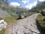 Il sentiero dopo il rifugio les Barmettes