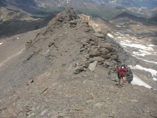 gli unici passaggi d'arrampicata aggirabili