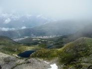 Sulla cima guardando Aprica e i laghi del Palabione