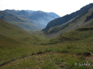 Il Vallone di Serour visto dall'alto