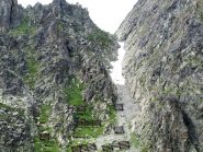 Il canale NE ad inizio stagione