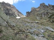 Il canalone O ad inizio stagione