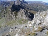 uno sguardo al bivacco, poco prima delle catene