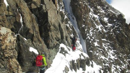 Cengia di attacco dei tiri. Senza ramponi