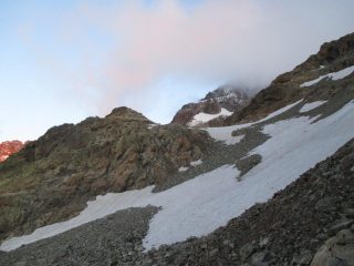 La conca all'uscita delle vires all'alba