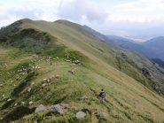 Rientro al Colletto Souiran con il bivio per Criuliro