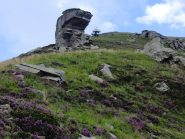 Masso curioso sulla cresta Servin