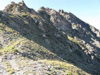 il traverso sotto il versante N