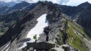 in cresta verso la Piccola