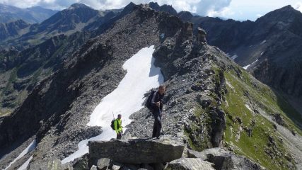 in cresta verso la Piccola