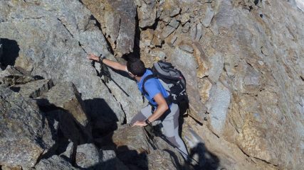 Stefano sta per uscire al Colle del Forno