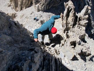 Ridiscendendo dal camino